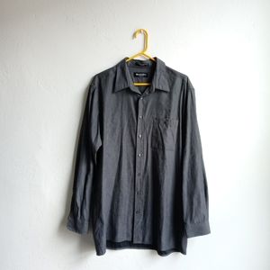 Brandini Gray Button-down Dress Shirt